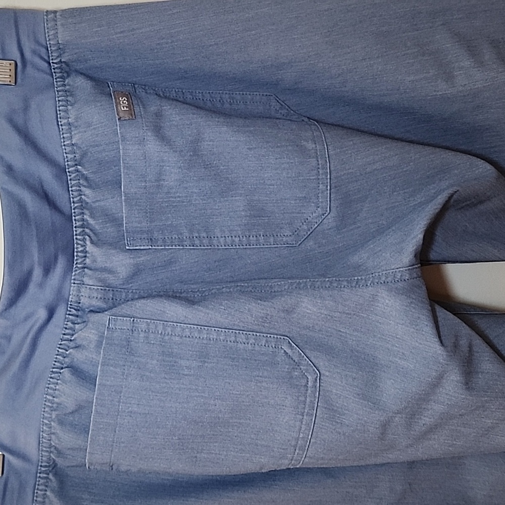 Figs Womens Tall Technical Collection Chambry Blue Straight Legged Pants Size S - Picture 7 of 16